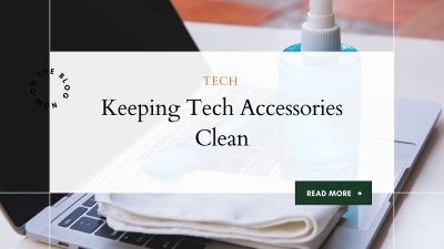 cleaning cloth on a laptop